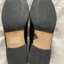 Marco Moreo Vintage Black Leather Tassel Loafers - Size 38.5 - Block Heel - Brogue Detail Image 6