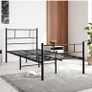 3ft Single Bed Frame with Headboard,Solid Slatted Bed Base Image 5