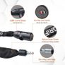 Bike Locks High Security with 2 Keys, Bike Chain Lock Heavy Duty, 120cm Bicycle/Cycling Locks for Bike Cycle, Moto, Door, Gate Fence, Black/White Image 4