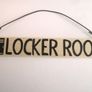 Rustic Wooden Wood Handmade stable locker room door hanging sign plaque Image 4