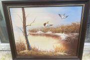 Aryclic bird painting free postage
