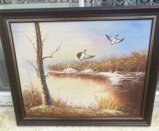 Aryclic bird painting free postage