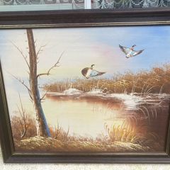 Aryclic bird painting free postage