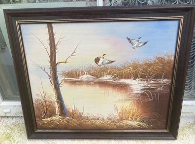 Aryclic bird painting free postage