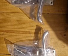 Door Handles - Polished Chrome Scroll Lever