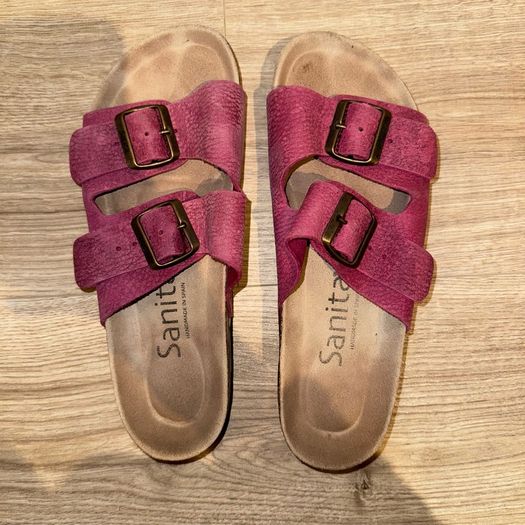 Sanita genuine leather pink sandals 6/39