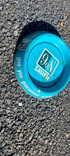 Players No 6 ,rare metal ashtray ,some wear and surface rust, sold as seen ,see pictures for condition, free shipping within Ireland thank you