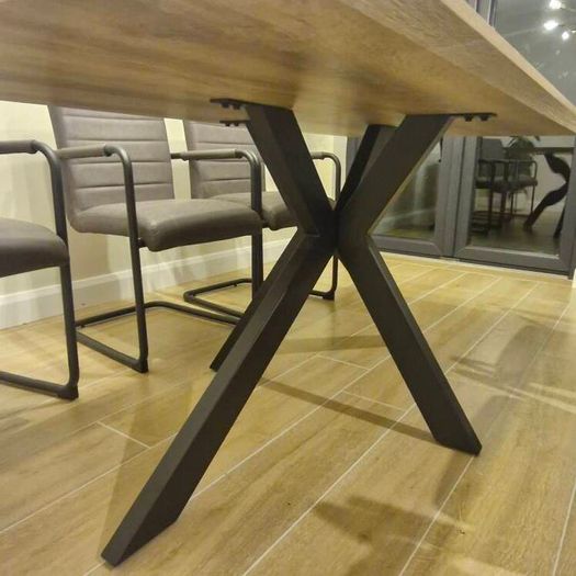 Modern Industrial 6-Seater Dining Set