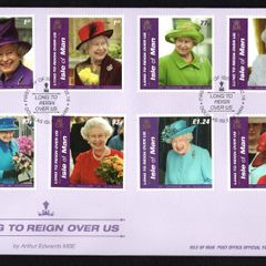 2016 Isle of Man Long to Reign Over Us of Queen Elizabeth II by Arthur Edwards MBE Commemorative Stamps First Day Cover (FDC)