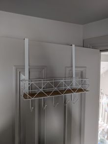 Over door hook shelf