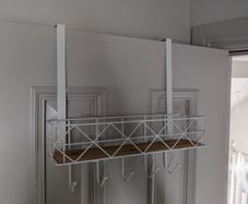 Over door hook shelf