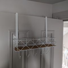 Over door hook shelf