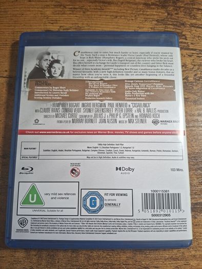 "Casablanca" (1942) Blu-ray - free standard postage
