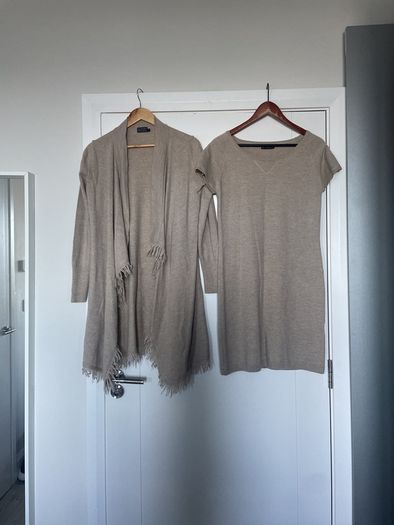 One Man's Land Cashmere Blend Dress and Cardigan