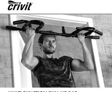 Crivit Multi-function Pull Up Bar, Chin Up Bar, Dip Bar free delivery