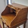 Vintage Oak Roll Top Writing Desk/ Ladies Bureau Image 5