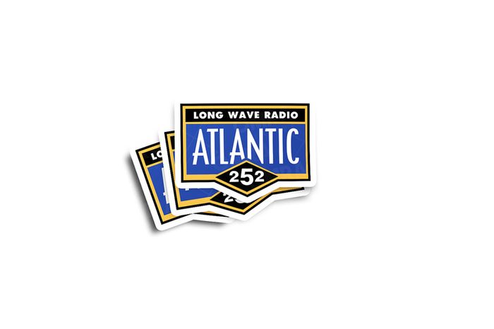 Atlantic 252 Radio Glossy Sticker 2-Pack
