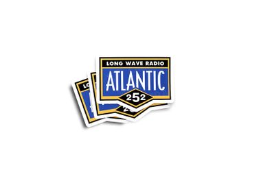 Atlantic 252 Radio Glossy Sticker 2-Pack