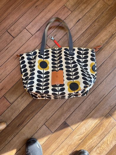 Orla Kiely Matte laminated cotton or oilcloth Tote/shopper bag