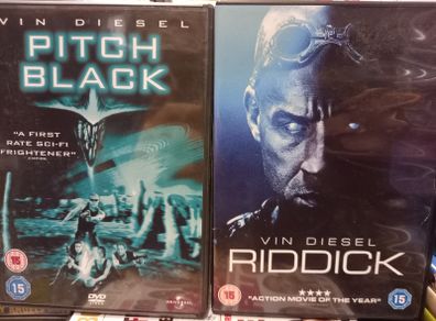 Pitch Black & Riddick Dvd Bundle Vin Diesel Sci-fi Movies