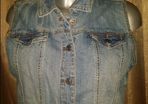 Crop sleeveless denim jacket by MultiBlu size UK16 EUR44 Postage included