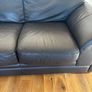 Leather Couch 3 seater 2 seater and footstool Image 5