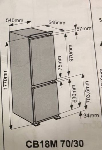 INDESIT Integrated Fridge Freezer