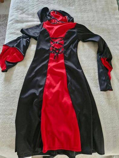 Vampire Maxi Dress with Hood