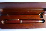 Vintage Wooden Pen &amp;  Wooden Case
