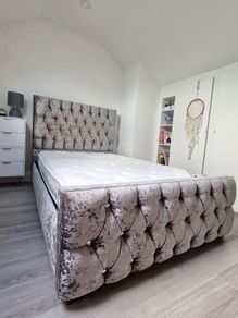 Small double bed and mattress
