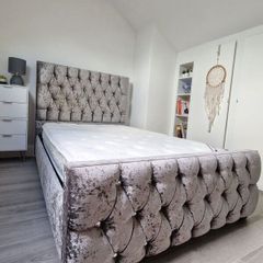 Small double bed and mattress