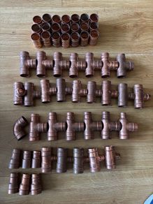 1'' solder plumbing fittings