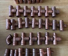 1'' solder plumbing fittings