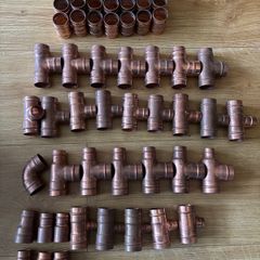 1'' solder plumbing fittings