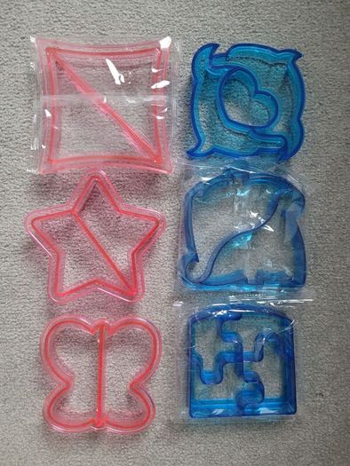 Sandwich cutter shapes for kids and fruit cutters