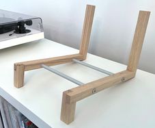 Solid Ash Vinyl Stand