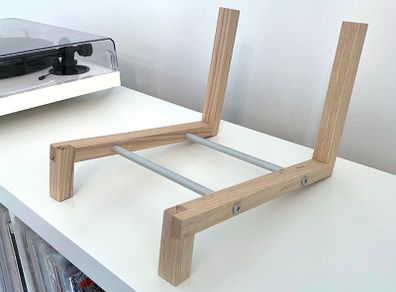 Solid Ash Vinyl Stand