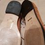 Free Post - Ralph Lauren Tan Leather - Suede Laced Shoes - Size 3: Image 7