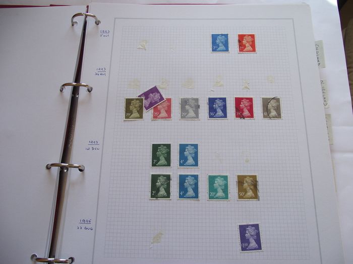 A valuable comprehensive collection of Elizabeth II stamps, hinged in the album (1952-2000)