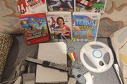 Wii with Mario Bros, Tetris, Formula 1