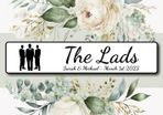 The Lads Wedding Number Plate - Mr Mrs Couple Name & Date