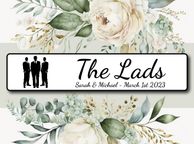 main image for ad The Lads Wedding Number Plate - Mr Mrs Couple Name &amp; Date