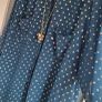 M&S Blouse with gold metallic polka dots Sz 16UK Image 4