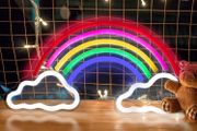LED Neon Light Signs, Rainbow Cloud Neon Room Decor