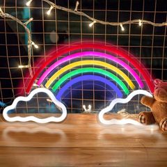 LED Neon Light Signs, Rainbow Cloud Neon Room Decor