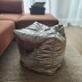 Jysk DAVINDE silver pouffe/ foot rest Image 2