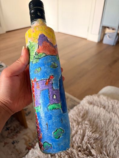 Hand Painted Bottle