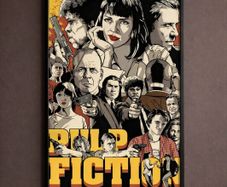 Unique Canvas Pulp Fiction Print - FREE P&P