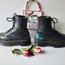 Dr Martens Jadon green black boots platform chunky quad double sole UK6.5 EU40 Image 7