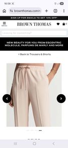 Reiss Hailey Pull On Trousers - Light Pink - UK 10L - BNWT RRP 140
